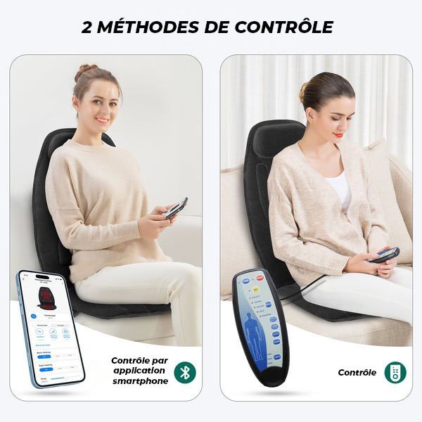 Masseur de dos à vibrations avec chaleur