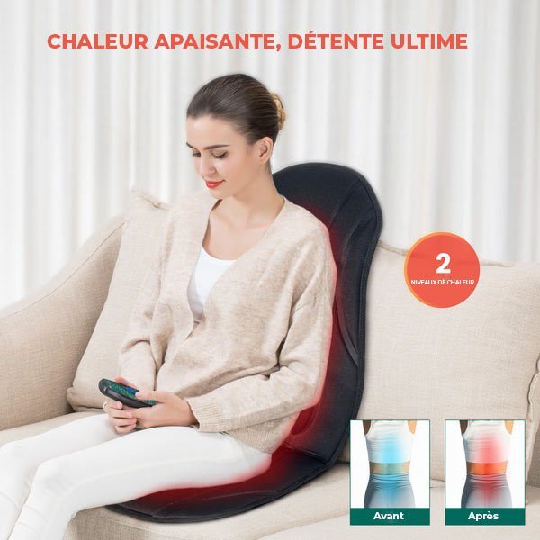 Masseur de siège chauffant avec 8 moteurs