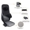 Masseur dorsal avec coussin de massage chauffant