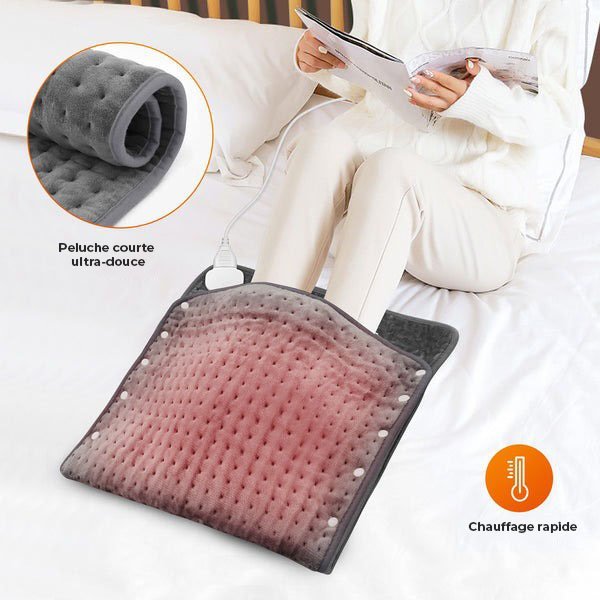 Chauffe-pieds et coussin chauffant 2 en 1