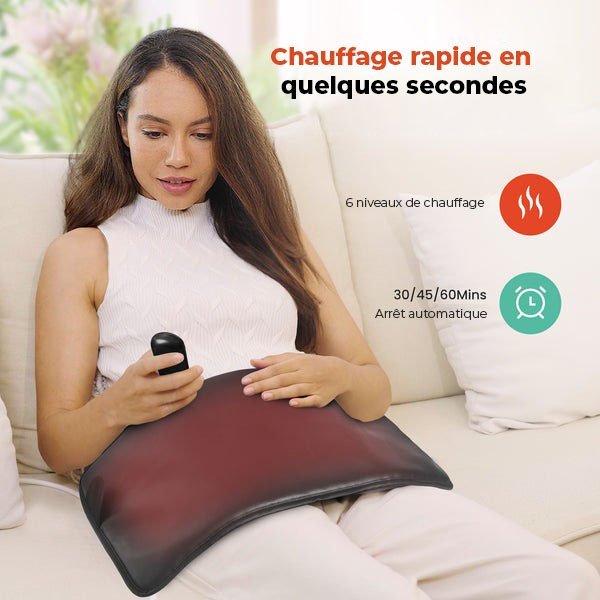 Coussin chauffant pour douleurs du dos