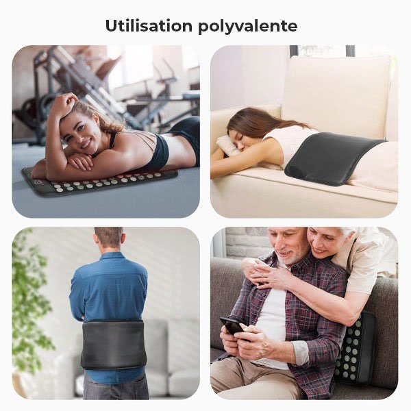 Coussin chauffant pour douleurs du dos