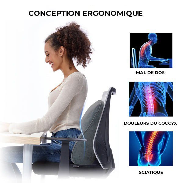 Coussin de soutien lombaire avec chaleur