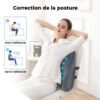 Coussin de soutien lombaire avec chaleur