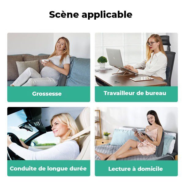 Coussin de soutien lombaire avec chaleur