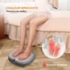 Masseur de pieds à vibrations avec chaleur