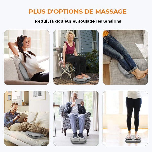 Masseur de pieds à vibrations avec chaleur