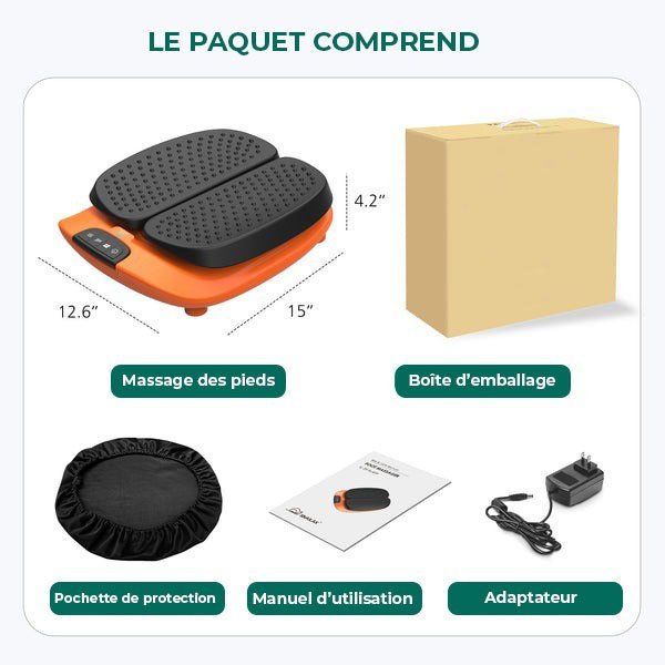 Masseur de pieds électrique à vibrations