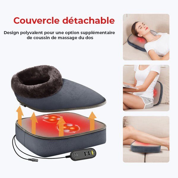 Masseur Shiatsu 2 en 1 pour les pieds & dos