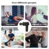 Pistolet de massage sans fil